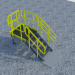 HDG Steel Access Platform - 5 Steps