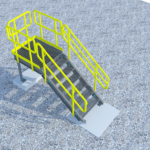 HDG Steel Access Platform - 7 Steps